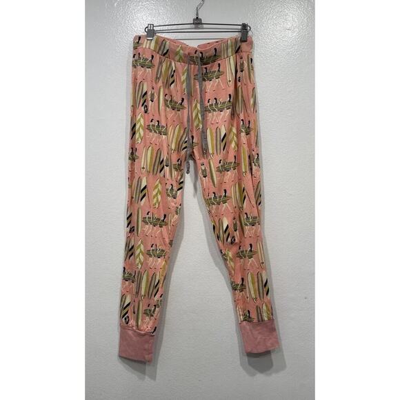 munki munki Other - Munki Munki Pajama Pants Women's Size Large Ladies With Surfboards Print Lounge